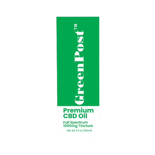 GreenPostCBDOil1000mg OrganicMintFlavor